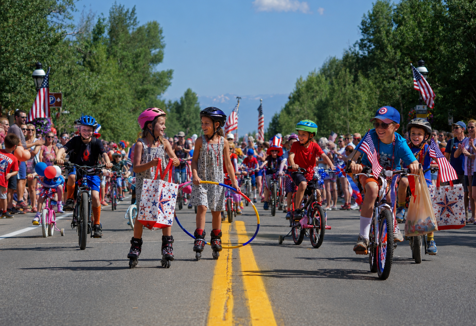 Breckenridge 4th of July Kids Strider Bike Race